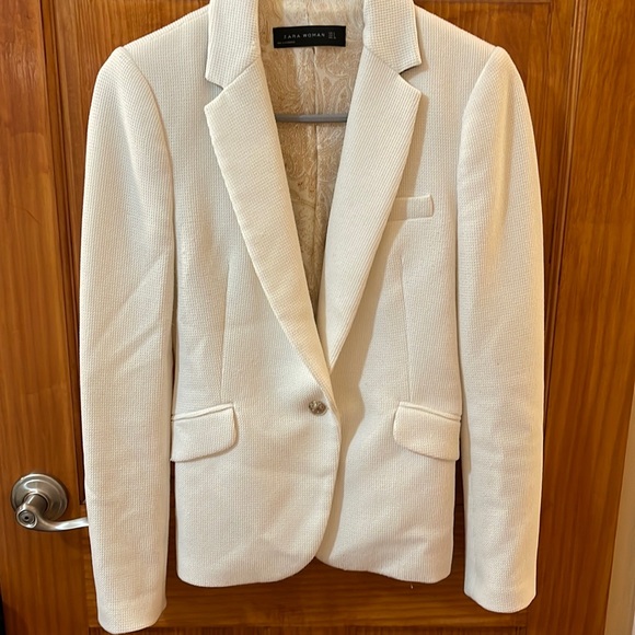 Zara Jackets & Coats Zara White Blazer Poshmark